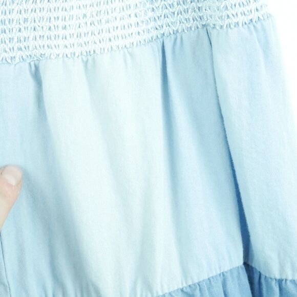 Vintage Small Skirt Y2K Tiered Ombre Midi Western Boho Festival Cottagecore Full - Picture 7 of 7